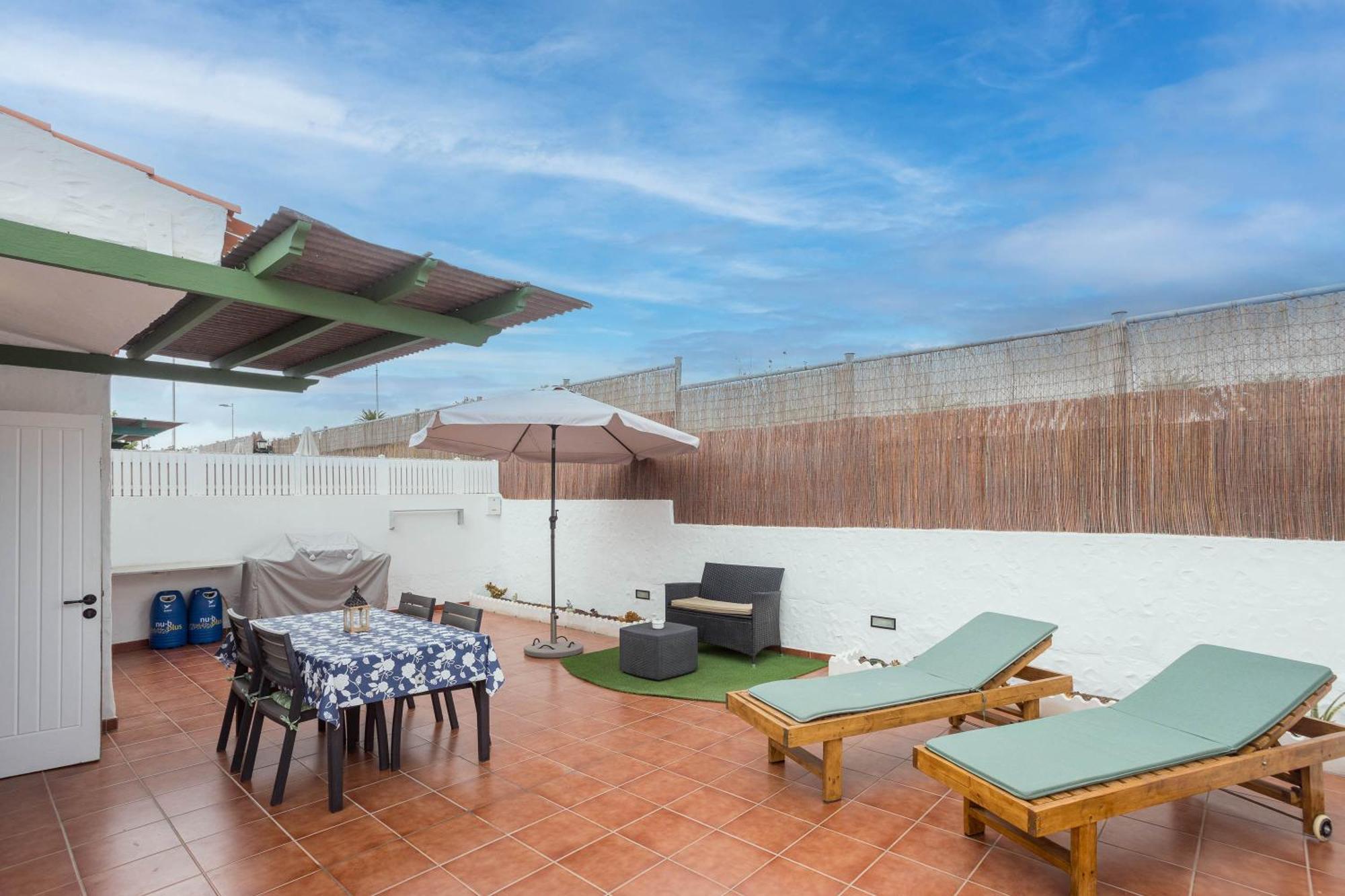 Private Chill-Out Terrace Bungalow - Pool San Bartolomé Dış mekan fotoğraf